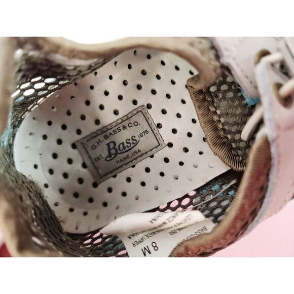 G.H Bass Women's Leather Tennis Shoe Size 8M - Picture 7 of 7